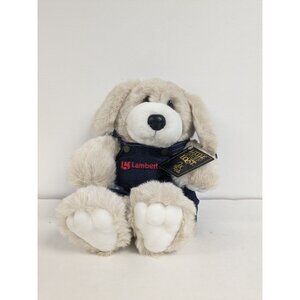 Vintage Little Pup Lost 24 K Polar Puff 1993 Dog W/ Overalls Stuffed Animal 14"
